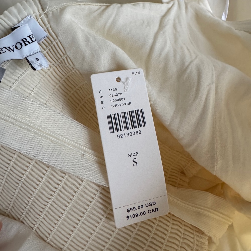 We Wore What Strapless Cream dress size Small - Picture 9 of 9